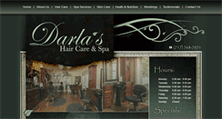 Desktop Screenshot of darlashaircareandspa.com