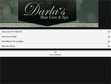 Tablet Screenshot of darlashaircareandspa.com